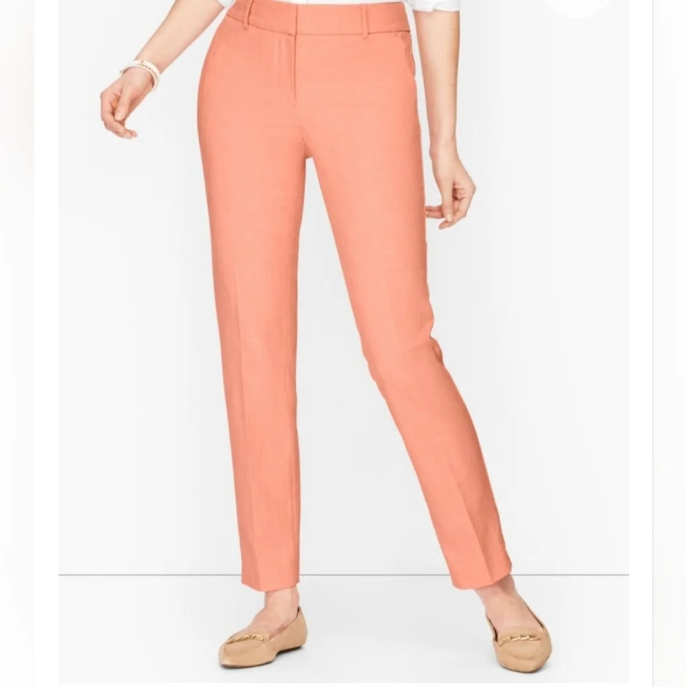 Talbot's Women's Signature Hampshire Ankle Pants 4. Melon Business Office New